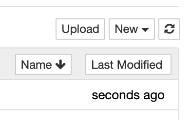 Jupyter Upload button